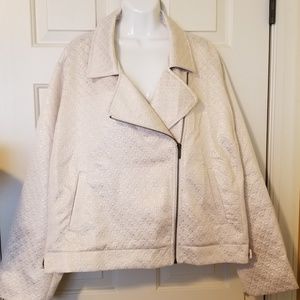 A.n.d (a new day): gold tone zip up jacket